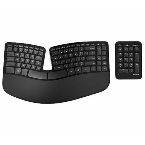 Microsoft Other - Microsoft Sculpt Wireless Ergonomic Keyboard & Number Pad 5KV-00001 New Open Box